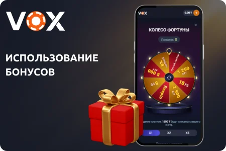 Использование бонусов в приложении VoxCasino