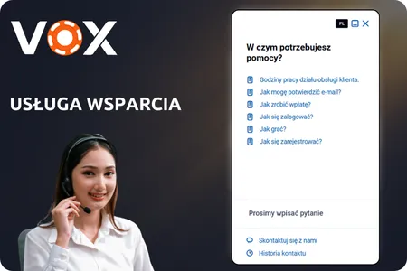 Wsparcie aplikacji VoxCasino