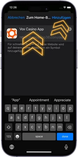 Benenne die Verknüpfung