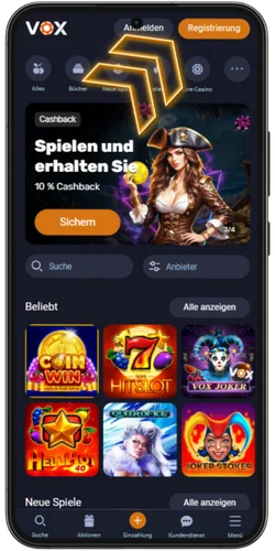 Starte die App und melde dich an