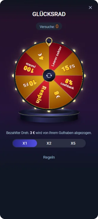 Vox Casino app Glücksrad