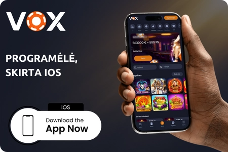 Atsisiųsti VOX Casino programėlę ir įdiegti iOS