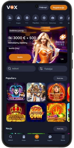 Eikite į VOX kazino