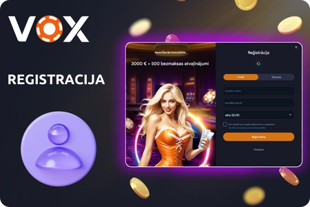 Kaip užsiregistruoti programėlėje