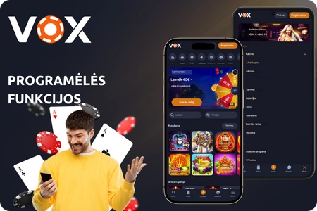 Programėlės funkcijos