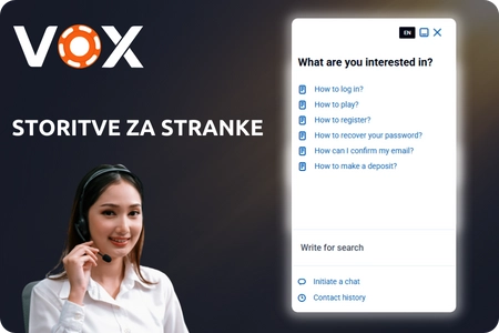 Podpora Vox Casino neposredno v aplikaciji