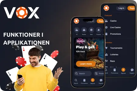 Funktioner i applikationen